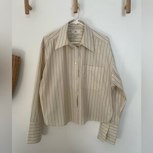 Banana Republic Boxy Crop Shirt